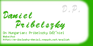 daniel pribelszky business card
